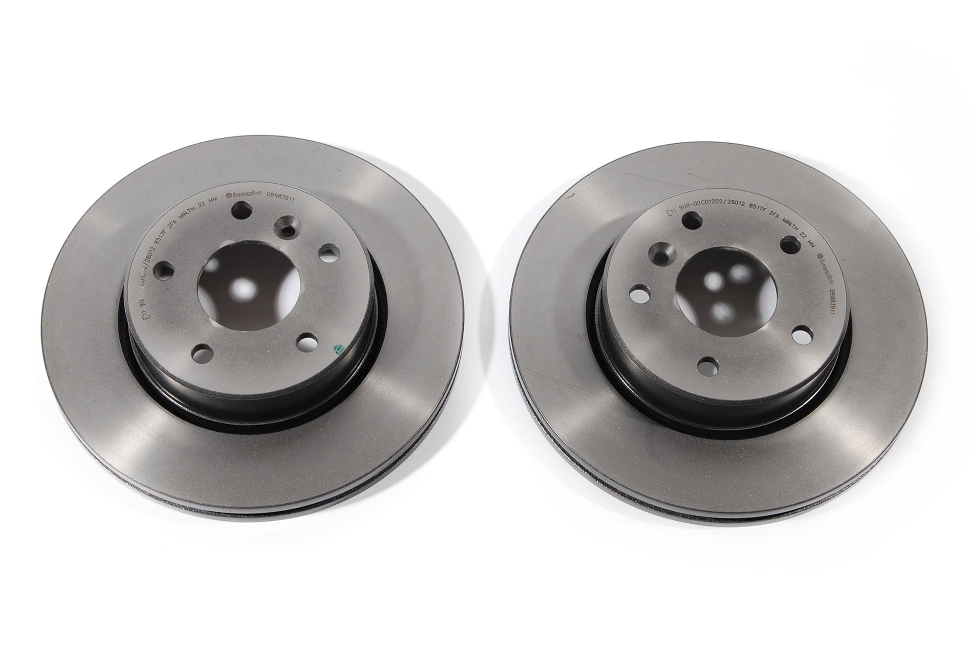 Brembo Brake Discs Front Vented Pair 09683910 NTC8780BREMBO