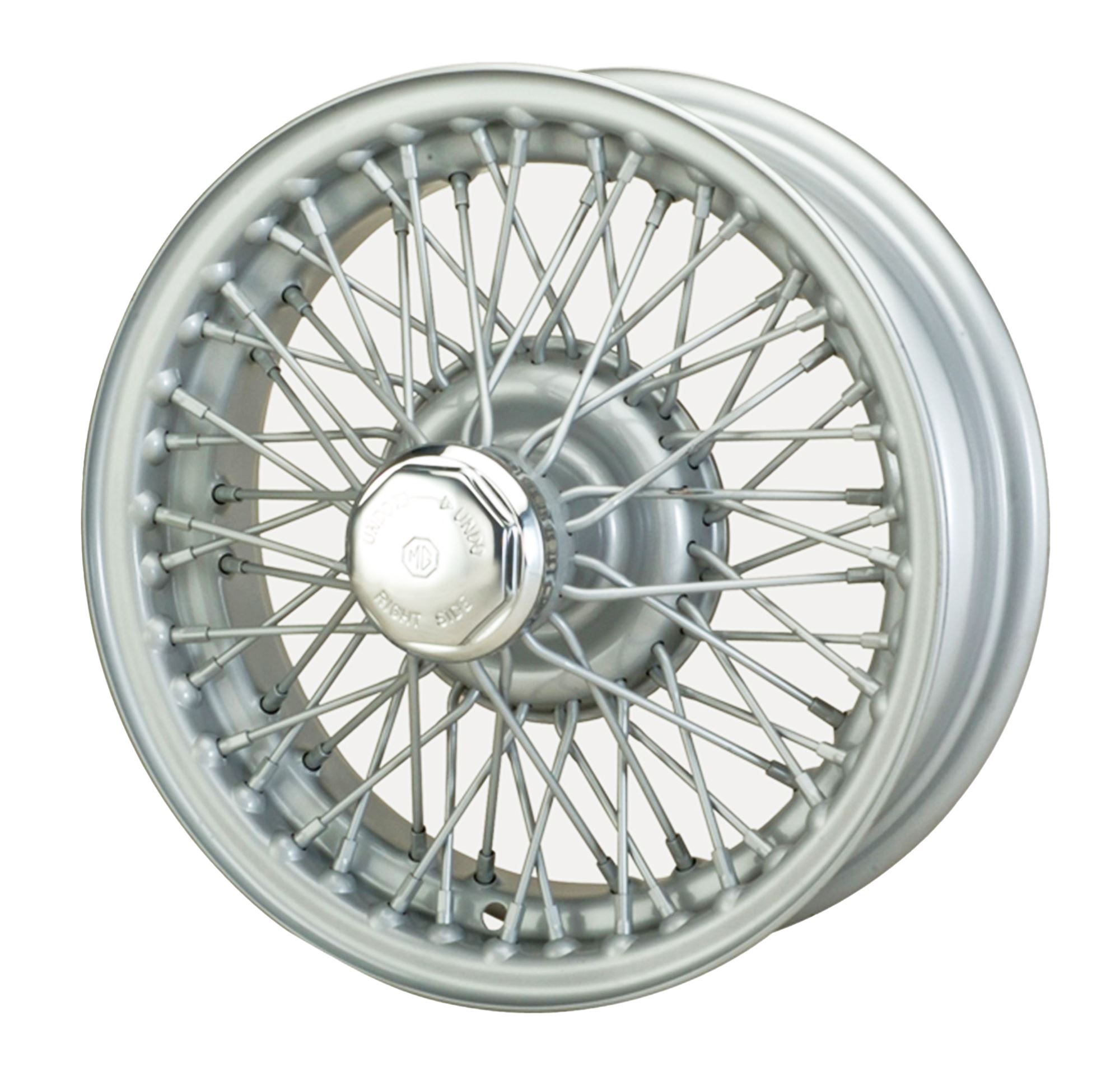 MWS Centre Lock Tubeless Wire Wheel Silver Painted 60 Spoke 4 5J