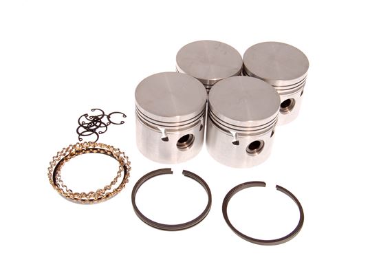 Piston Set - Oversize +0.040 - Complete with Rings - 155907040COUNTY