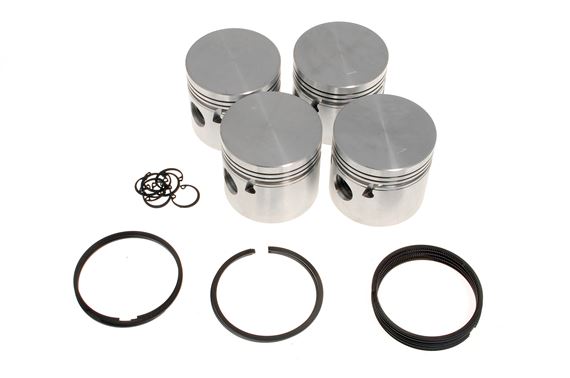 Piston Set - Standard Size - Complete with Rings - 155907COUNTY