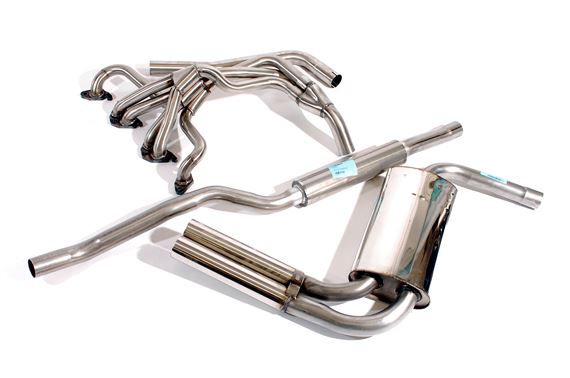 Stainless Steel Sports Exhaust System w/Special Tubular Manifold - GT6 Mk2 and Mk3 - RG1304DELUXE