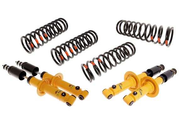 Spax KSX Front and Rear Shock Absorber Kit with Standard Springs - Ride Adjustable - Dolomite - RT1273