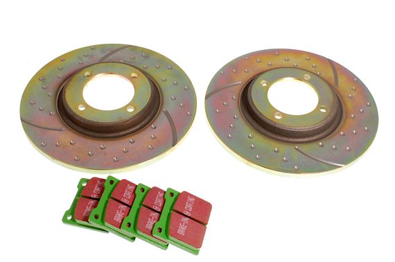 EBC Uprated Front Brake Disc and Pad Set - Spitfire and Herald - RL1080UR