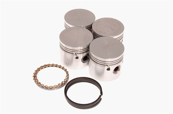 Piston Set - Oversize +0.020 - Complete with Rings - 155907020COUNTY