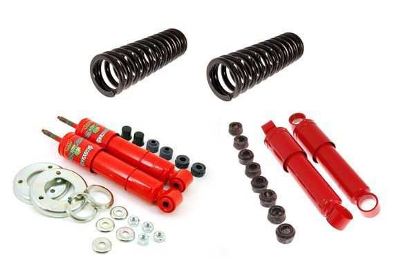 Koni Front and Rear Shock Absorber Kit - Ride Adjustable - with Uprated Front Springs/Rear Brackets - Non Rotoflex Vitesse - RV6201K