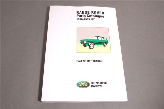 Parts Catalogue Range Rover Classic Pre1985 - RTC9846CHP - Brooklands