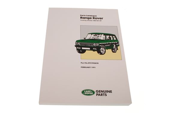Parts Catalogue Range Rover Classic 86-92 - RTC9908CBP - Brooklands