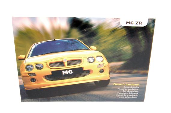 Owners Handbook MG ZR English 2003 (pre 732813) - VDC000470EN - Genuine MG Rover