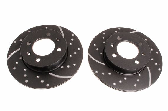 EBC Turbo Grooved Rear Brake Discs - Solid Pair - MGF and MG TF - SDB100461UR