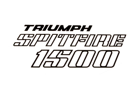 Boot Transfer - TRIUMPH SPITFIRE 1500 - Black - YKC1456