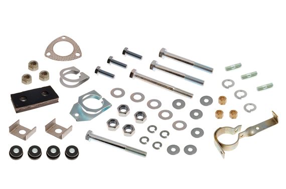 Exhaust Fitting Kit - Comprehensive - TR3 from TS11717, TR3A - RW3056