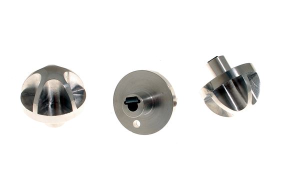 Heater Control Knob Set - MGF - Polished Aluminium - RP1160S