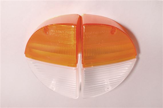Side/Flasher Lamp Lens - Front - Pair - Lucas Wording Inverted - 518811ALTKIT