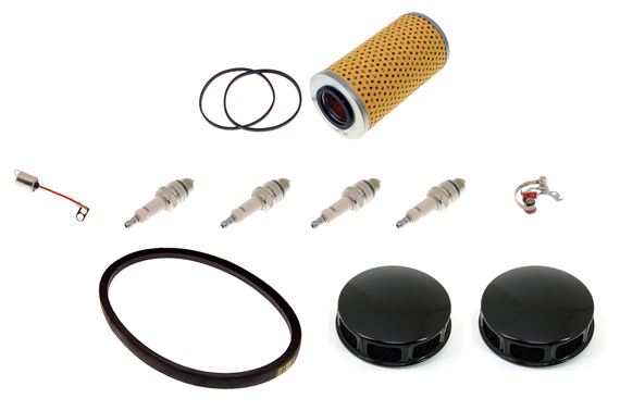 Engine Service Kit - TR2 from TS8213 with H4 Carbs and Standard Oil Filter - RW3213