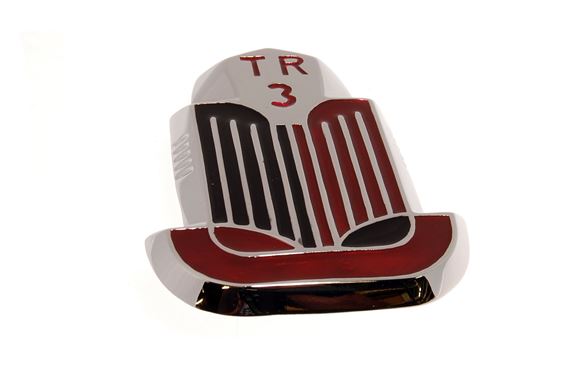 Bonnet Badge - Black/Red - TR3A to TS41873 - 606422
