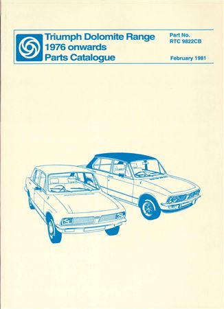 British Leyland Parts Book - Dolomite - All Models