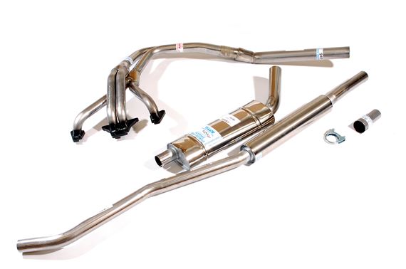 Stainless Steel Sports Single Box Exhaust System - Including Manifold - Spitfire Mk3 - RL1614SS