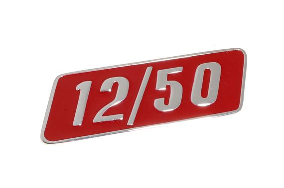 Boot Badge - Herald 1250 - Chrome & Red - 618060