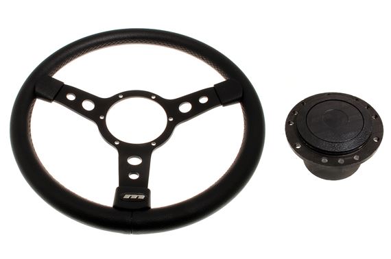 Mountney Traditional 14 Inch Vinyl Steering Wheel with Black Centre 43SBVB, Boss SB007 - RP1515