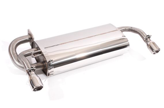 Rear Assembly Exhaust System - Oval Tailpipes - Stainless Steel (Standard) to VIN YD522572 - WCE103450SS