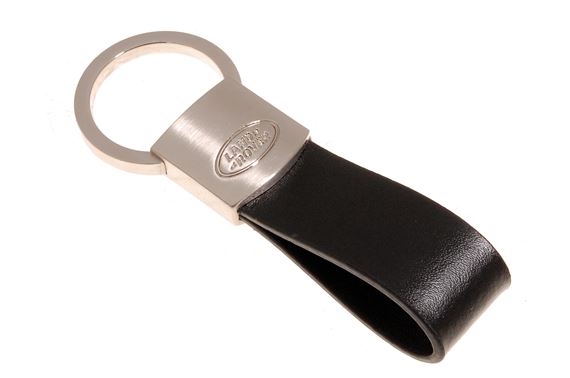 Leather Loop Key Ring - Black - LRKRALLKB - Genuine