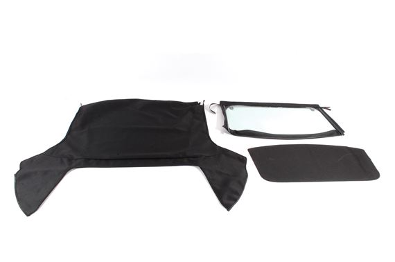Mohair Hood Cover - Including Plastic Rear Window - Black - XPT000087PMAP - Aftermarket