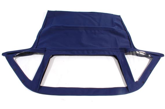 Hood Cover - Blue Mohair with Zip Out Rear Window - 822021MOHBLUE