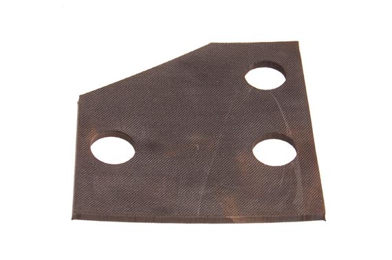 Pad - Rubber/Canvas - B Post Mounting - Triangular Shaped - 616613
