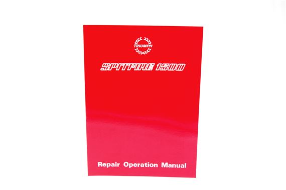Workshop Manual Spitfire 1500 (soft cover) - AKM4329SOFTCVR - Factory