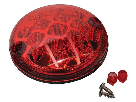 LED Red Stop/Tail Lamp E-marked 95mm NAS Spec - AMR6526LED - Aftermarket