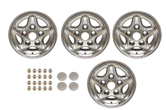 Alloy Wheel Set - 4 - 16 x 7 Silver - ANR5307MNHBPK - Aftermarket