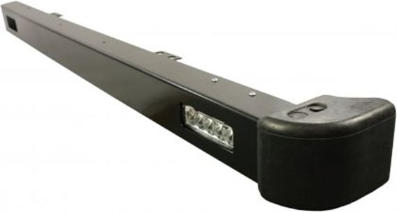 Front Bumper - Black with integrated Day Running Lights - LR062058BMLED - Aftermarket