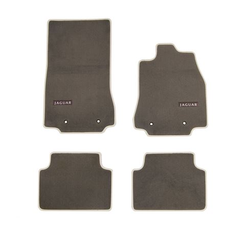 Carpet Mat Set Premium Oyster with Ivory RHD - C2Z8845AMT - Genuine