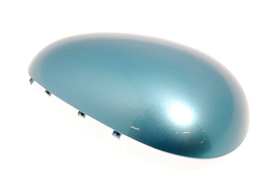 Cover-body colour exterior mirror - RH, Seafrost blue - CRC100280JYA - Genuine MG Rover