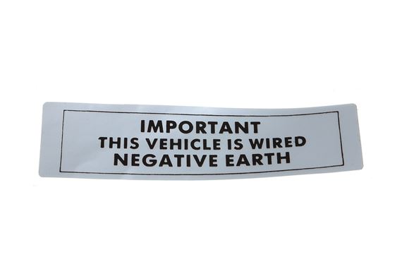 Decal "Negative Earth" - CRST113