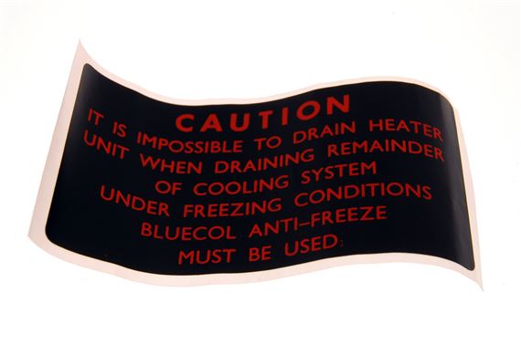 Decal - Caution - Heater - CRST127