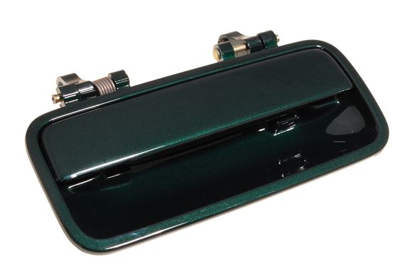 Handle assembly-rear door - LH, British Racing Green, exterior - CXB10113HNA - Genuine MG Rover