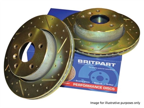 Brake Disc Rear Performance (pair) - LR033302BPUR - Britpart