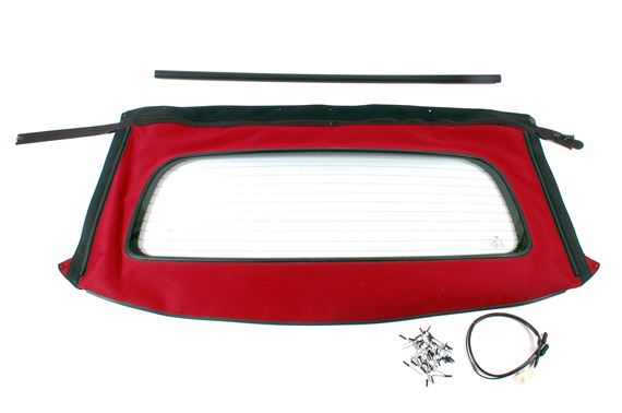 Rear Window Assembly - Heated Glass - Burgundy Material with Fleck - DSD000030CCVP - OEM