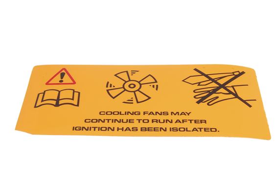 Decal - Radiator Warning - ERR321 - Genuine