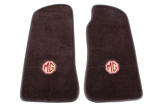 Carpet Mat Set - Ultra Plush - Embroidered MG Logo - MGB 4 Synchro - GAC1067X