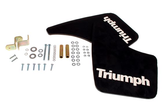 Triumph Dolomite and Sprint Rear Mudflaps With Fitting Kit - GAC633DOLREAR
