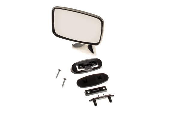 Door Mirror Kit LH Convex Chrome (Inc. plinth) - GAM216A