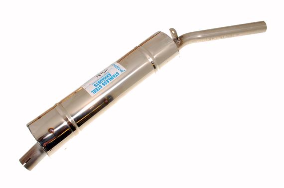 Stainless Steel Rear Silencer and Tailpipe - Herald - GEX3198SS