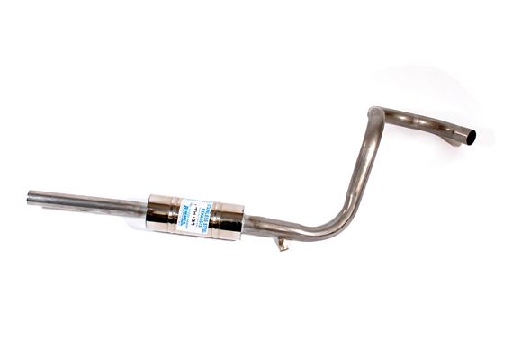 Stainless Steel Rear Silencer and Tailpipe - 1500/1850 - GEX3571SS