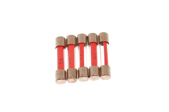 Glass Fuse 5 Amp (Pack of 5) - GFS3005