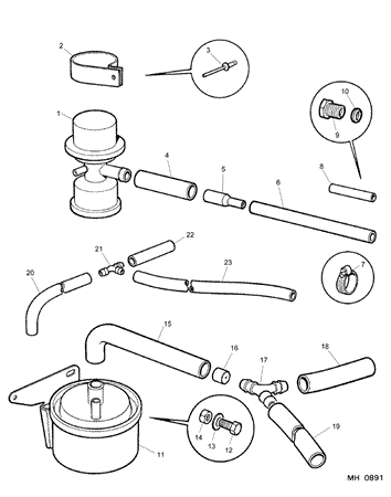 Rover Mini Emission Control Pipes and Hoses (2)
