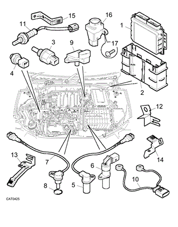 Rover 75/MG ZT Engine ECU and Sensors - 2000/2500 V6 Petrol