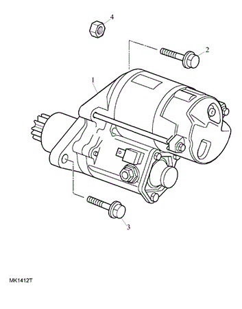Rover 75/MG ZT Starter Motor - 2000 Petrol Manual V6