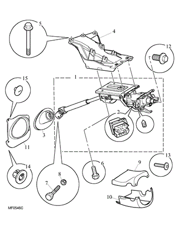 Rover 75/MG ZT Steering Column - RHD
